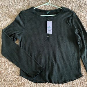 Slightly see through BLACK long sleeved shirt!